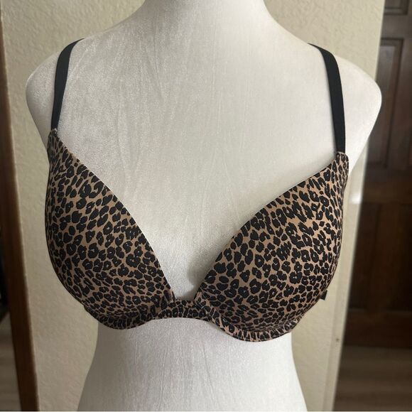 Victoria's Secret Animal Print 36C Push Up Bra - Picture 2 of 9